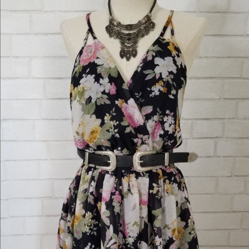 Floral romper , summer romper, floral dress